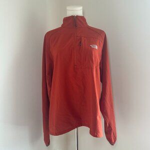 The North Face Orange Quarter Zip Waterproof Jacket